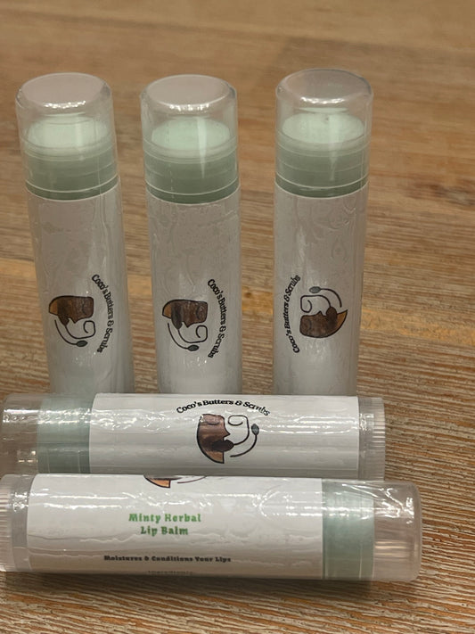 Minty Herbal Lip Balm