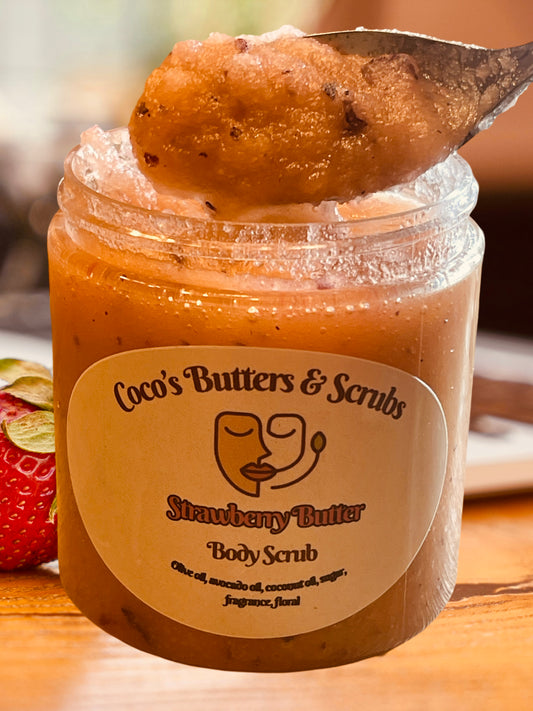 Strawberry Butter Body Scrub 8oz